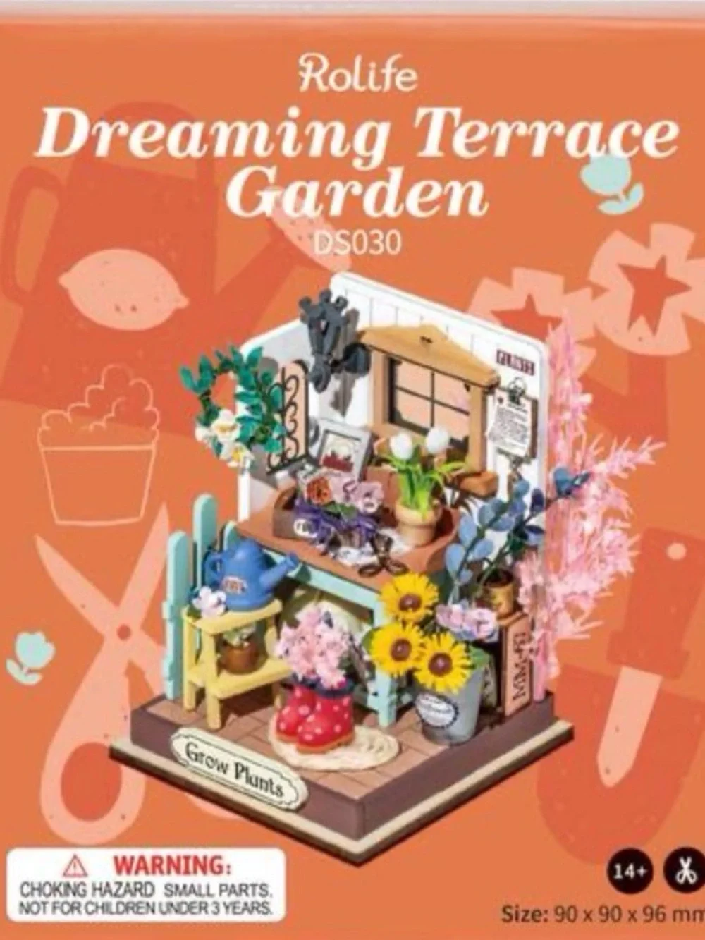 Rolife Dreaming Terrace Garden Miniature DIY Kit 3D Puzzle Diorama New Sealed